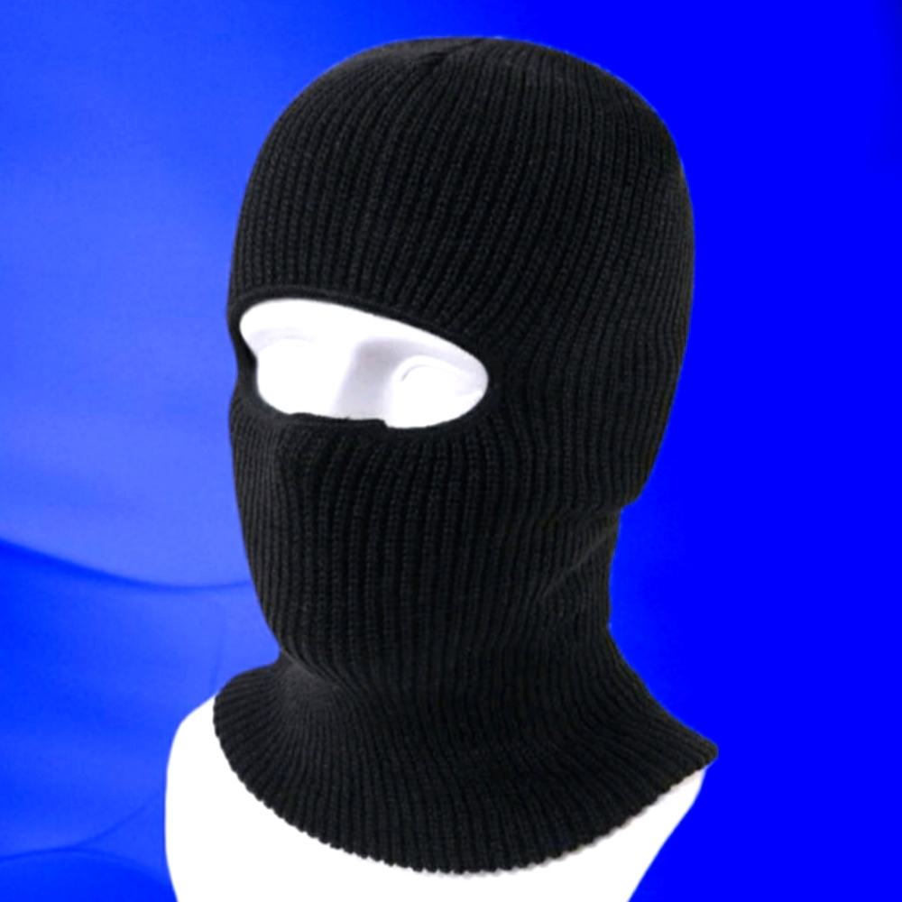 Black knit Balaclava